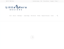 Tablet Screenshot of littleherodesigns.com.au